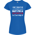 I Don't Mean to Be I'm a Skydiver Freefall Womens Petite Cut T-Shirt Royal Blue