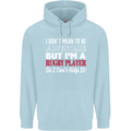 I Don't Mean to Be a Rugby Player Funny Childrens Kids Hoodie Light Blue
