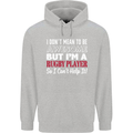 I Don't Mean to Be a Rugby Player Funny Childrens Kids Hoodie Sports Grey
