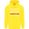 I Don't Mean to Be a Rugby Player Funny Childrens Kids Hoodie Yellow