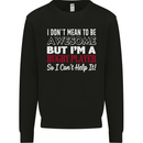 I Don't Mean to Be a Rugby Player Funny Kids Sweatshirt Jumper Black