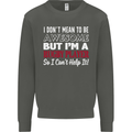 I Don't Mean to Be a Rugby Player Funny Kids Sweatshirt Jumper Storm Grey