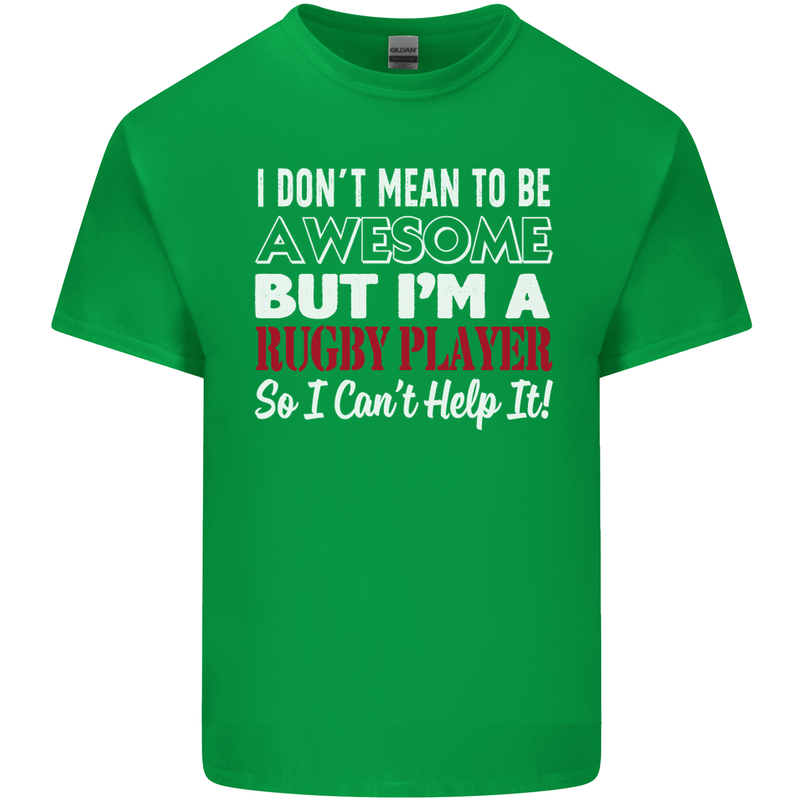 I Don't Mean to Be a Rugby Player Funny Kids T-Shirt Childrens Irish Green