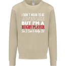 I Don't Mean to Be a Rugby Player Funny Mens Sweatshirt Jumper Sand