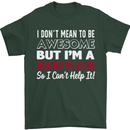 I Don't Mean to Be a Rugby Player Funny Mens T-Shirt Cotton Gildan Forest Green