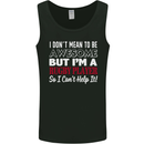 I Don't Mean to Be a Rugby Player Funny Mens Vest Tank Top Black
