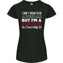 I Don't Mean to Be a Rugby Player Funny Womens Petite Cut T-Shirt Black