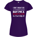 I Don't Mean to Be a Rugby Player Funny Womens Petite Cut T-Shirt Purple