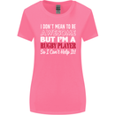 I Don't Mean to Be a Rugby Player Funny Womens Wider Cut T-Shirt Azalea