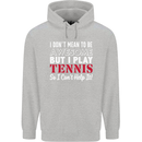 I Don't Mean to Be but I Play Tennis Player Childrens Kids Hoodie Sports Grey