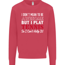 I Don't Mean to Be but I Play Tennis Player Kids Sweatshirt Jumper Heliconia
