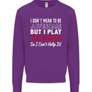 I Don't Mean to Be but I Play Tennis Player Kids Sweatshirt Jumper Purple