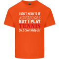 I Don't Mean to Be but I Play Tennis Player Kids T-Shirt Childrens Orange