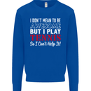 I Don't Mean to Be but I Play Tennis Player Mens Sweatshirt Jumper Royal Blue