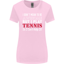 I Don't Mean to Be but I Play Tennis Player Womens Wider Cut T-Shirt Light Pink