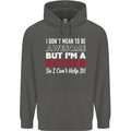 I Don't Mean to Be but I'm Runner Running Childrens Kids Hoodie Storm Grey