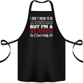I Don't Mean to Be but I'm Runner Running Cotton Apron 100% Organic Black