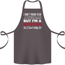 I Don't Mean to Be but I'm Runner Running Cotton Apron 100% Organic Dark Grey
