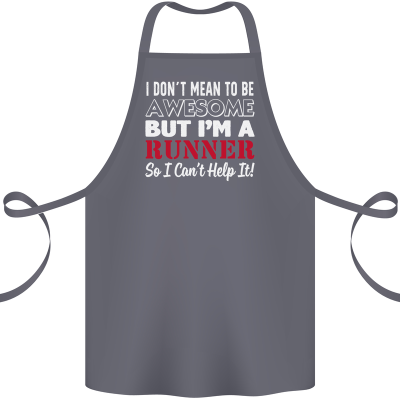 I Don't Mean to Be but I'm Runner Running Cotton Apron 100% Organic Steel