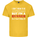 I Don't Mean to Be but I'm Runner Running Kids T-Shirt Childrens Yellow