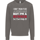 I Don't Mean to Be but I'm Runner Running Mens Sweatshirt Jumper Charcoal