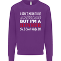 I Don't Mean to Be but I'm Runner Running Mens Sweatshirt Jumper Purple