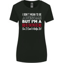 I Don't Mean to Be but I'm Runner Running Womens Wider Cut T-Shirt Black