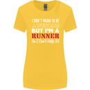 I Don't Mean to Be but I'm Runner Running Womens Wider Cut T-Shirt Yellow