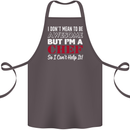 I Don't Mean to Be but I'm a Chef Cotton Apron 100% Organic Dark Grey