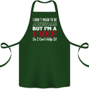 I Don't Mean to Be but I'm a Chef Cotton Apron 100% Organic Forest Green