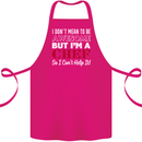I Don't Mean to Be but I'm a Chef Cotton Apron 100% Organic Pink