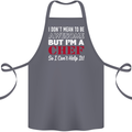 I Don't Mean to Be but I'm a Chef Cotton Apron 100% Organic Steel