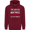 I Don't Mean to Be but I'm a Chef Mens 80% Cotton Hoodie Maroon