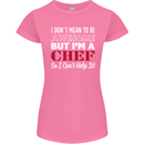 I Don't Mean to Be but I'm a Chef Womens Petite Cut T-Shirt Azalea