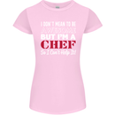 I Don't Mean to Be but I'm a Chef Womens Petite Cut T-Shirt Light Pink