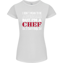 I Don't Mean to Be but I'm a Chef Womens Petite Cut T-Shirt White