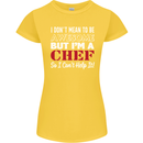 I Don't Mean to Be but I'm a Chef Womens Petite Cut T-Shirt Yellow