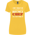 I Don't Mean to Be but I'm a Chef Womens Wider Cut T-Shirt Yellow