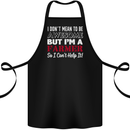 I Don't Mean to Be but I'm a Farmer Tractor Cotton Apron 100% Organic Black