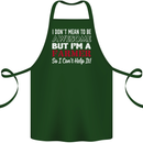 I Don't Mean to Be but I'm a Farmer Tractor Cotton Apron 100% Organic Forest Green
