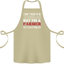 I Don't Mean to Be but I'm a Farmer Tractor Cotton Apron 100% Organic Khaki
