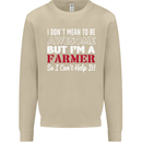 I Don't Mean to Be but I'm a Farmer Tractor Mens Sweatshirt Jumper Sand