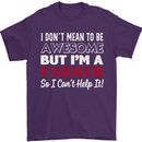 I Don't Mean to Be but I'm a Farmer Tractor Mens T-Shirt Cotton Gildan Purple