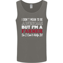 I Don't Mean to Be but I'm a Farmer Tractor Mens Vest Tank Top Charcoal