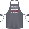I Don't Mean to Be but I'm a Gamer Gaming Cotton Apron 100% Organic Steel