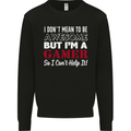 I Don't Mean to Be but I'm a Gamer Gaming Kids Sweatshirt Jumper Black