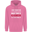 I Don't Mean to Be but I'm a Gamer Gaming Mens 80% Cotton Hoodie Azelea