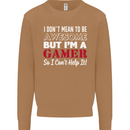 I Don't Mean to Be but I'm a Gamer Gaming Mens Sweatshirt Jumper Caramel Latte