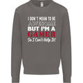 I Don't Mean to Be but I'm a Gamer Gaming Mens Sweatshirt Jumper Charcoal
