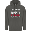 I Don't Mean to Be but I'm a Golfer Golf Childrens Kids Hoodie Storm Grey